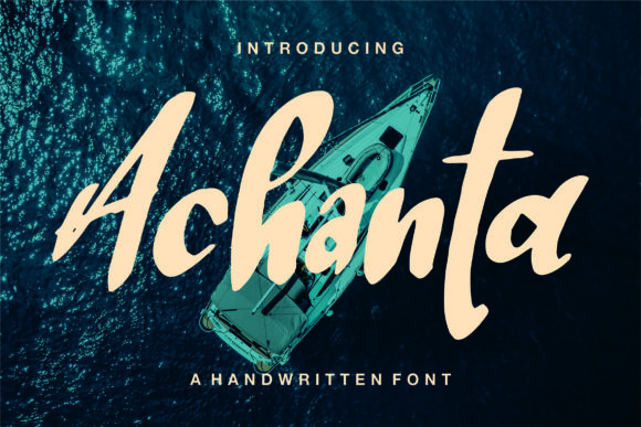 Achanta: A Handwritten Font for Editorial Design