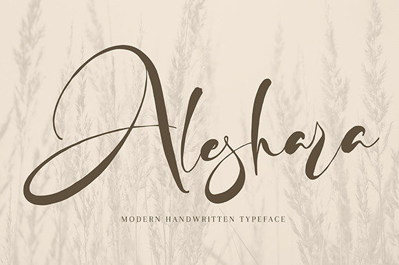 Aleshara: A Modern Handwritten Font for Web Design