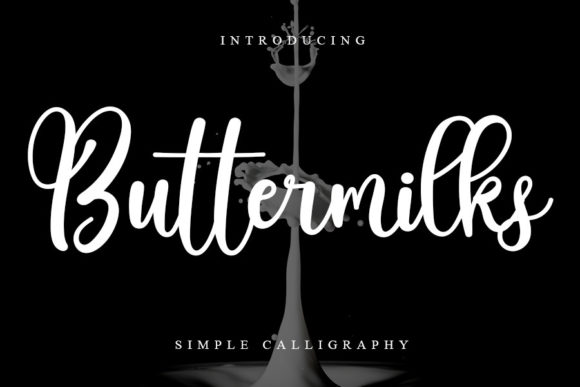 Buttermilks Font: Elevating Web Design with Elegant Script