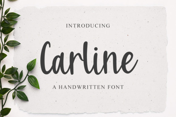 Carline: An Elegant Handwritten Font for Editorial Design