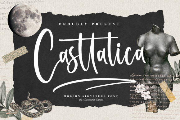 Casttalica: A Graceful Script Font for Campaigns