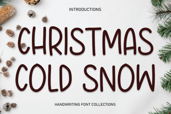 Christmas Cold Snow Font for Handmade Makers