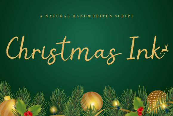 Christmas Ink: A Winter Script Font for Holiday Campaigns