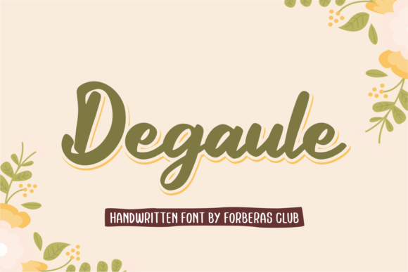 Degaule: A Playful Script Font for Modern Web Design