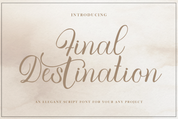 Final Destination Font for Makers