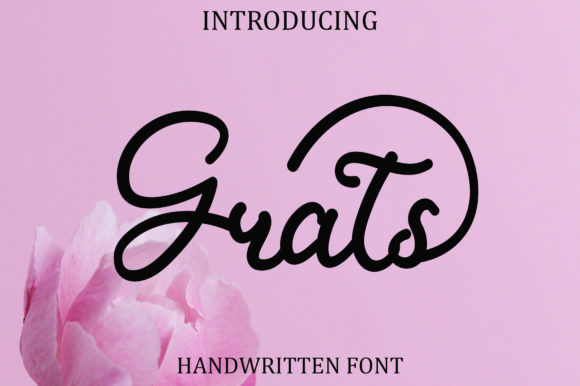Grats Font: A Handwritten Typeface for Polished Branding