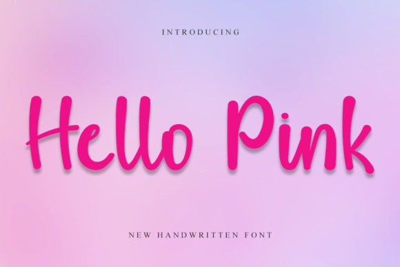 Hello Pink: A Graceful Script Font for Editorial Design
