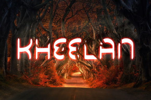 Kheelan: A Robotic Display Font for Modern Editorial Design