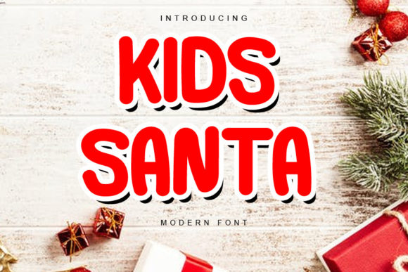 Kids Santa: A Handwritten Font for Small Business Branding