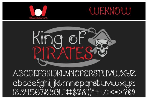 King of Pirates Font for Bold Web Design