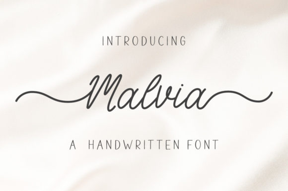 Malvia: A Vintage Script Typeface for Editorial Design