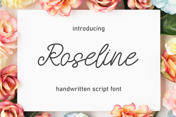 Roseline Font: A Vintage Script for Makers