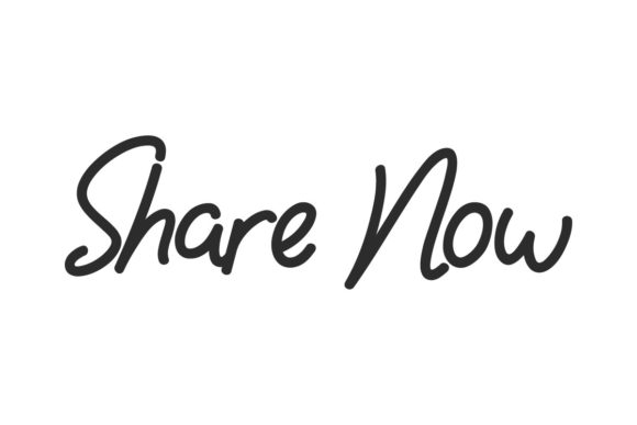 Share Now: A Magical Script Font for Makers